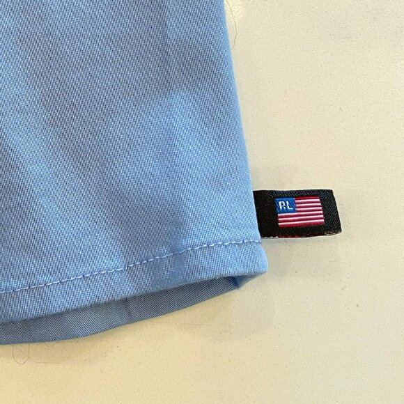 Polo Jeans - Ralph Lauren - Collared, Sleeveless Top, Light Blue, Size M - Picture 5 of 6